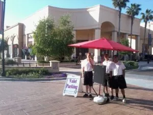 Valet service Grand opening of Blu Nami Palladio Mall Folsom California